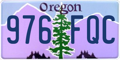 OR license plate 976FQC
