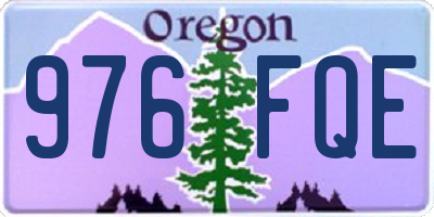 OR license plate 976FQE