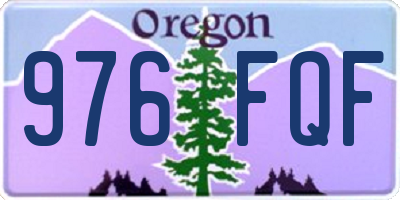 OR license plate 976FQF