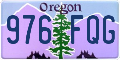 OR license plate 976FQG