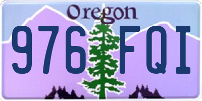 OR license plate 976FQI