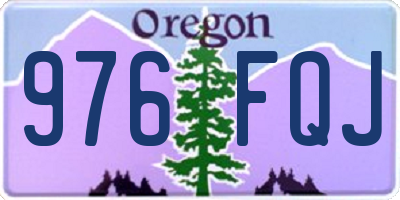 OR license plate 976FQJ