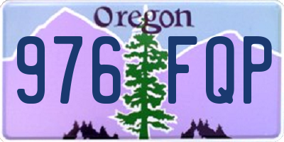 OR license plate 976FQP