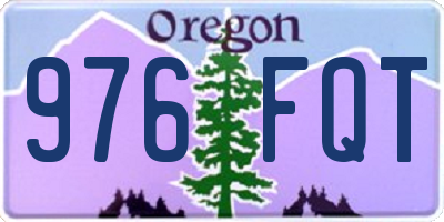 OR license plate 976FQT