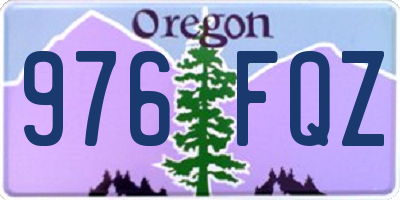 OR license plate 976FQZ