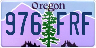 OR license plate 976FRF