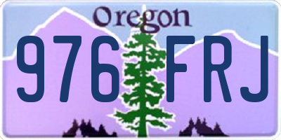 OR license plate 976FRJ