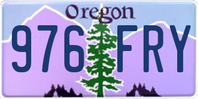 OR license plate 976FRY