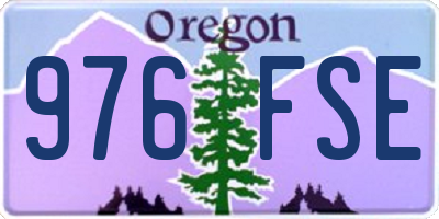 OR license plate 976FSE