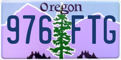 OR license plate 976FTG