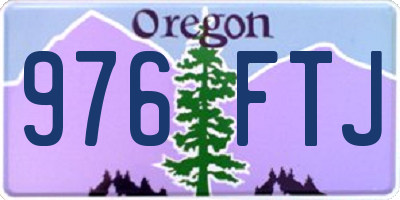 OR license plate 976FTJ