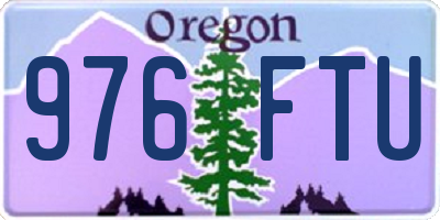 OR license plate 976FTU