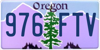 OR license plate 976FTV