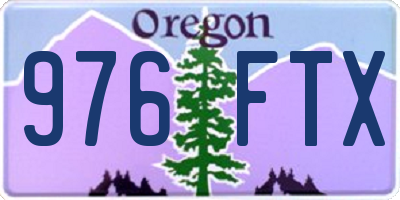 OR license plate 976FTX