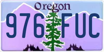 OR license plate 976FUC