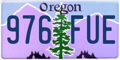OR license plate 976FUE