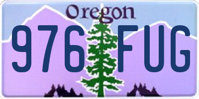 OR license plate 976FUG