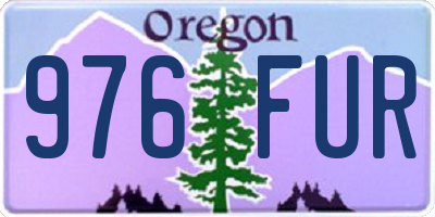 OR license plate 976FUR