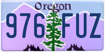 OR license plate 976FUZ