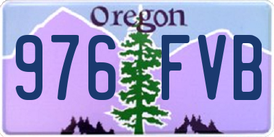 OR license plate 976FVB