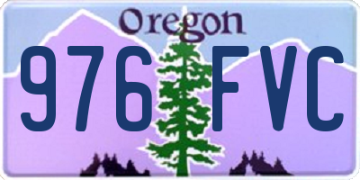OR license plate 976FVC