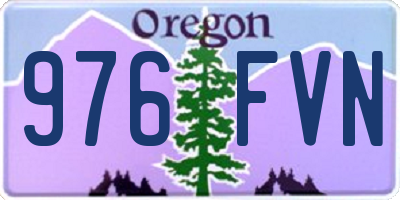 OR license plate 976FVN