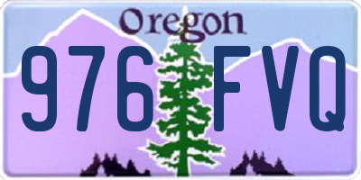 OR license plate 976FVQ