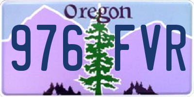 OR license plate 976FVR