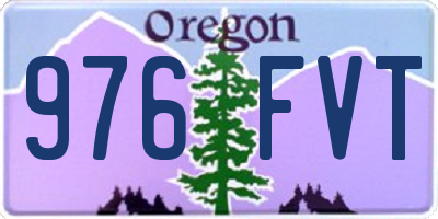 OR license plate 976FVT