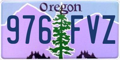 OR license plate 976FVZ