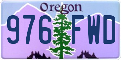OR license plate 976FWD
