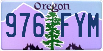 OR license plate 976FYM