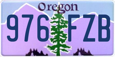 OR license plate 976FZB
