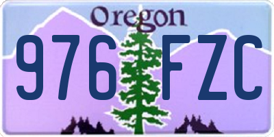 OR license plate 976FZC