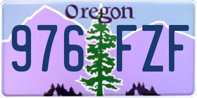 OR license plate 976FZF