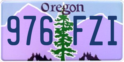 OR license plate 976FZI