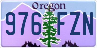 OR license plate 976FZN