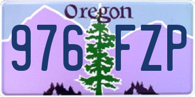 OR license plate 976FZP
