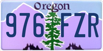 OR license plate 976FZR