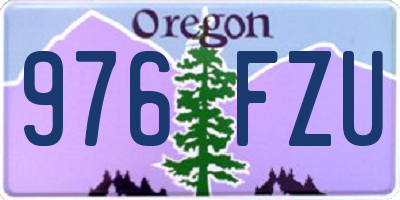 OR license plate 976FZU