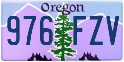 OR license plate 976FZV