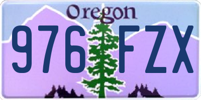 OR license plate 976FZX