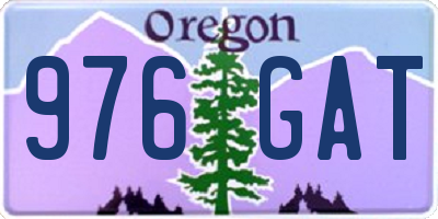 OR license plate 976GAT