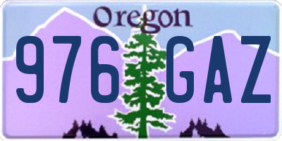 OR license plate 976GAZ