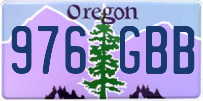 OR license plate 976GBB