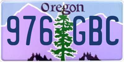OR license plate 976GBC