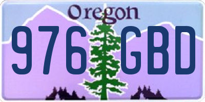 OR license plate 976GBD