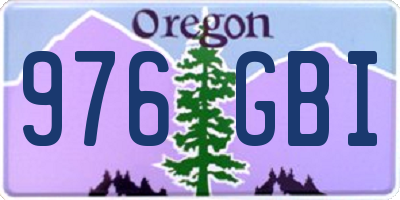 OR license plate 976GBI