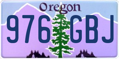 OR license plate 976GBJ
