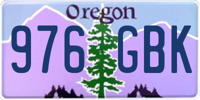 OR license plate 976GBK